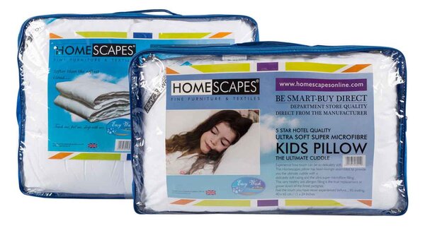 Homescapes Kids 4.5 Tog Super Microfibre Duvet & Pillow Set