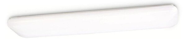Mantra M4671 Rectangle LED Large Ceiling Light In White - Length: 1300mm