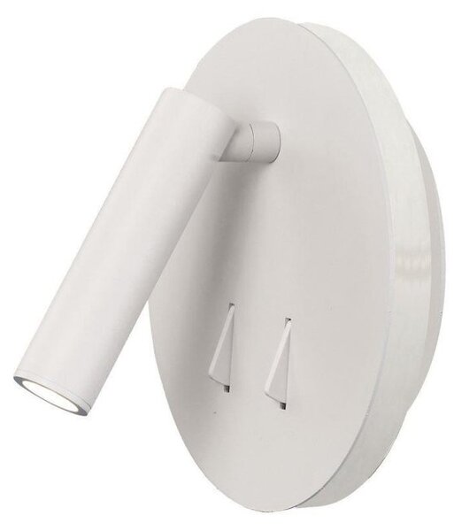 Mantra M6080 Cayman 2 Light LED Switched Wall Light In Matt White