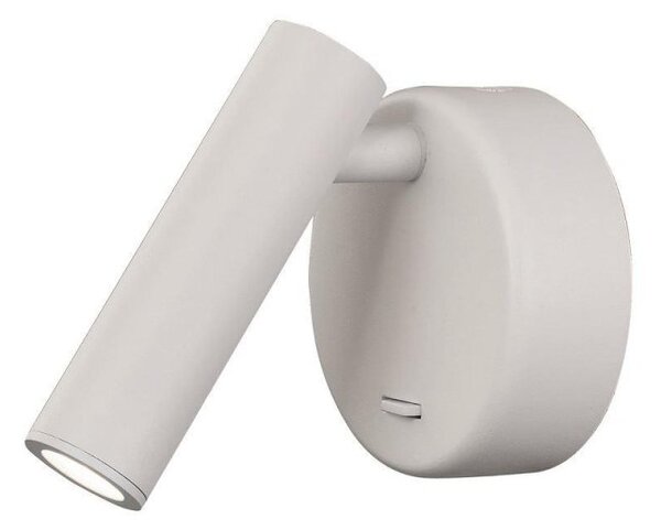Mantra M6075 Prea 1 Light Switched Wall Light In Matt White