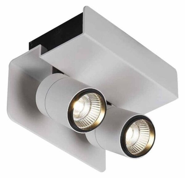 Mantra M5720 Bocarary LED 2 Light 4000K Wall Light In Matt White And Black