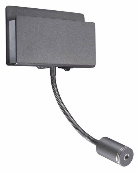 Mantra M5714 Cabarete 2 Light Switched Wall Light In Matt Black