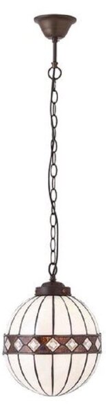 Interiors 1900 67044 Fargo Tiffany Small Globe 1 Light Ceiling Pendant Light With Shade