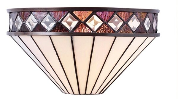Interiors 1900 64149 Fargo Tiffany 1 Light Wall Light With Shade