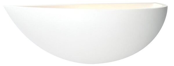 Saxby 10401 Mini Crescent White Plaster Wall Light
