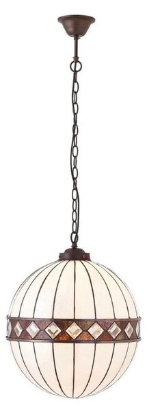 Interiors 1900 67045 Fargo Tiffany Medium 1 Light Globe Ceiling Pendant Light