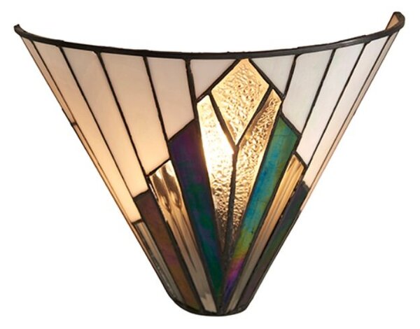 Interiors 1900 63940 Astoria Tiffany 1 Light Wall Light With Shade
