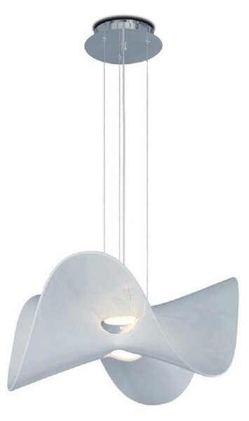 Mantra M5876 Manta LED Ceiling Pendant Light In Chrome And White