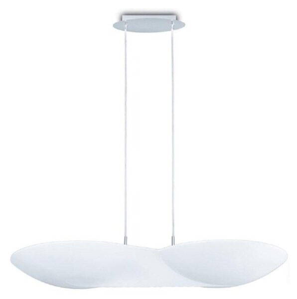 Mantra M5872 Flow 6 Light Ceiling Pendant Light In Chrome And Gloss White