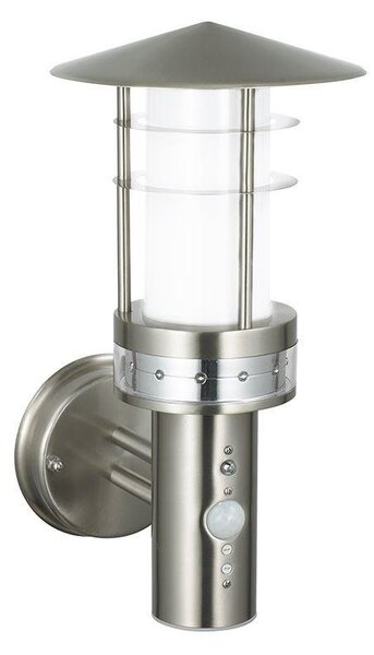 Saxby 13924 Pogoda PIR Outdoor Wall Light in Stainless Steel IP44