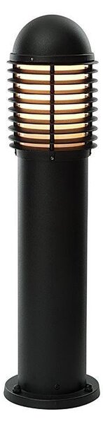 Saxby CH201E27BK Louvre Outdoor Post Light in Matt Black IP44