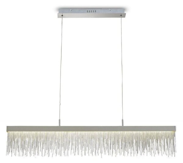 Mantra M6250 Cinna LED Single Line Pendant Light In Polished Chrome