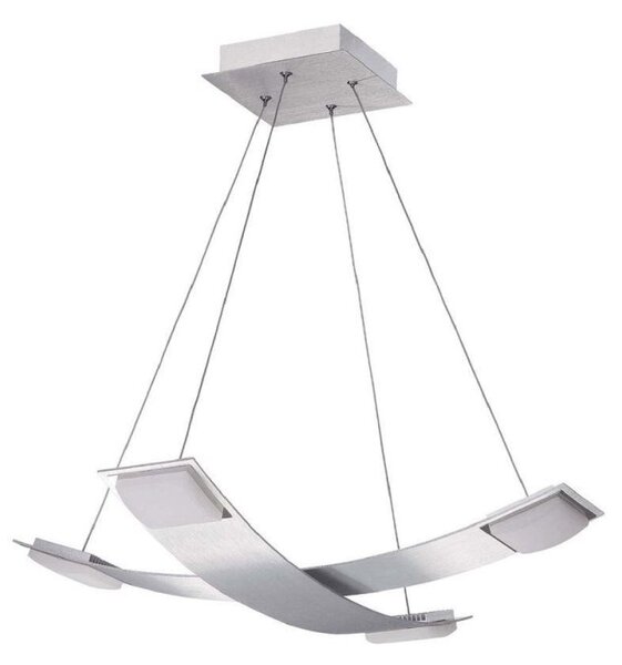 Mantra M8331 Thea 4 Light LED Linea Pendant Light In Satin Aluminium