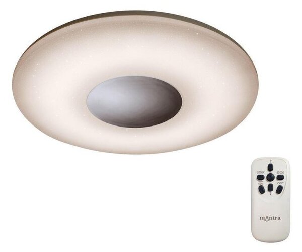 Mantra M3692 Reef LED Tuneable Flush Ceiling Light In Chrome - Dia: 550mm