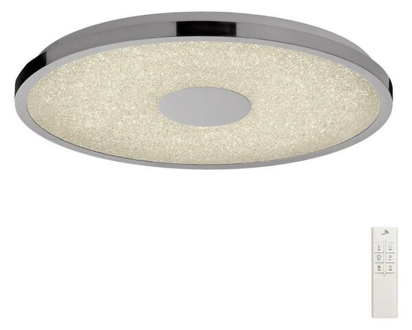 Mantra M5930 Centara LED Large Flush Ceiling Light In Chrome - Dia: 480mm
