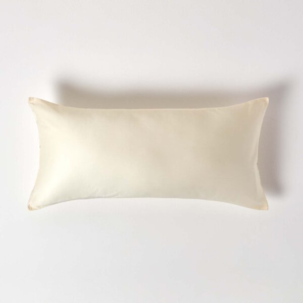 Cream European Pillowcase Organic Cotton 400 TC, 40 x 80 cm