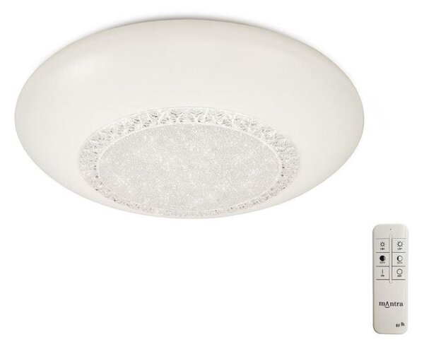 Mantra M6235 Opera LED Tuneable Small Flush Ceiling Light In White - Dia: 410mm