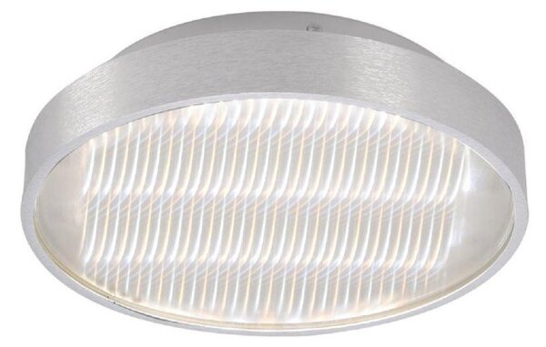Mantra M5344 Reflex LED Small Round Flush Ceiling Light In Aluminium And White