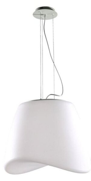 Mantra M1505 Cool 3 Light Round Ceiling Pendant In Matt And Opal White