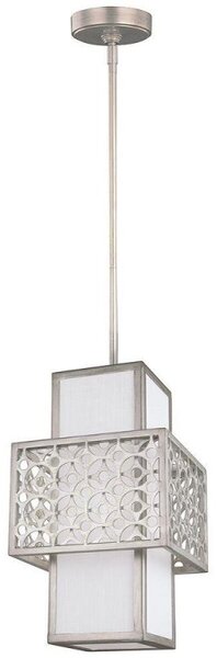 FE/KENNEY/MP Kenney 1 Light Mini Pendant Ceiling Light In Sunrise Silver