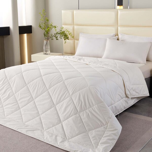 Homescapes Premium Light Wool Duvet Single, Spring/Summer Duvet