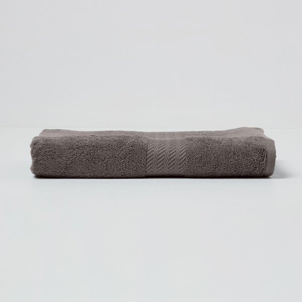 Homescapes Slate Grey Luxury Bath Towel 500 GSM Egyptian Cotton