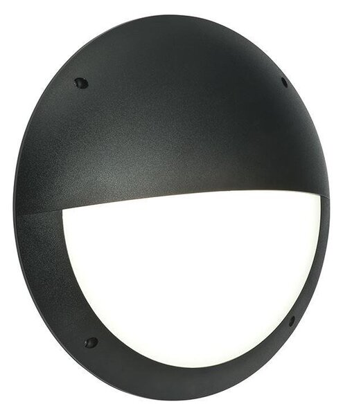 Saxby 55690 Seran Eyelid Outdoor Wall Light in Black