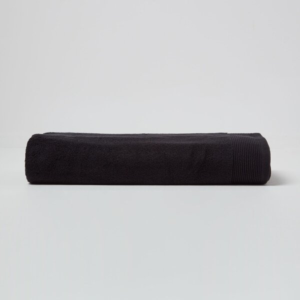 Homescapes Black Supreme Jumbo Towel 700 GSM Egyptian Cotton