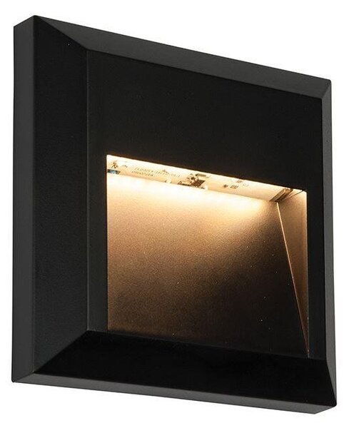 Saxby 61219 Severus Square Guide Outdoor Wall Light in Black