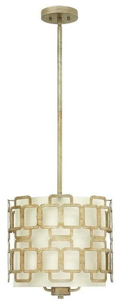 HK/SABINA/3P Sabina 3 Light Ceiling Pendant Light In Silver Leaf