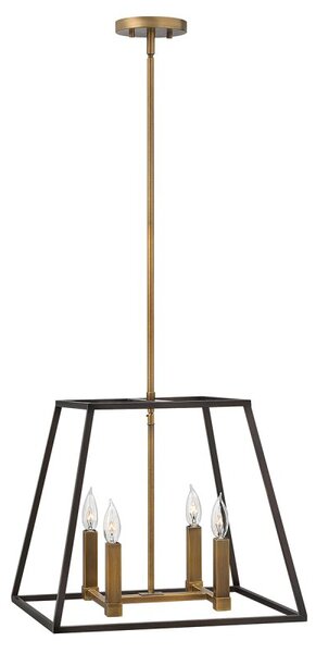 HK-FULTON-4P Fulton 4 Light Chandelier Pendant Light In Bronze
