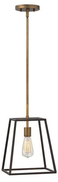 HK-FULTON-P Fulton 1 Light Ceiling Pendant Light In Bronze