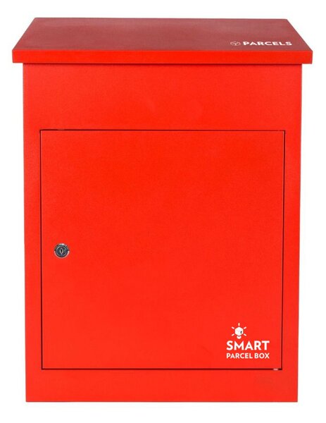 Homescapes Medium Front Access Red Smart Parcel Box