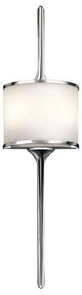 KL/MONA/L PC Mona 2 Light Wall Light In Polished Chrome - Height: 762mm