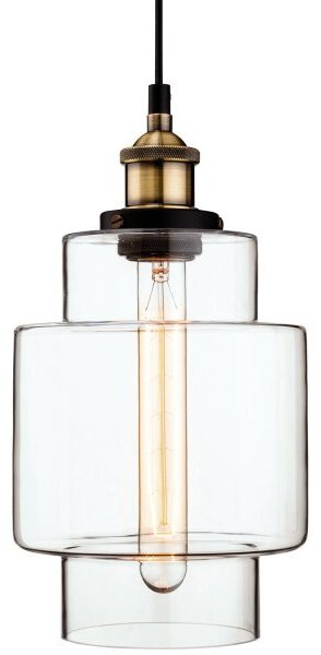 Firstlight Modern Vintage Style Glass Ceiling Pendant Light Shade - 3475AB