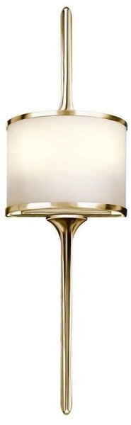 KL/MONA/S PB Mona 2 Light Wall Light In Polished Brass - Height: 559mm