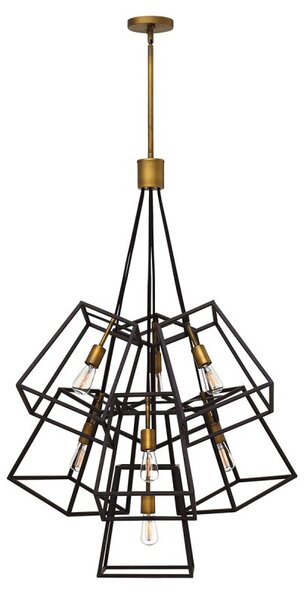 HK-FULTON-7P Fulton 7 Light Chandelier Ceiling Light In Bronze