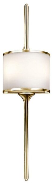 KL/MONA/L PB Mona 2 Light Wall Light In Polished Brass - Height: 762mm