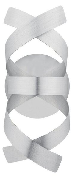 Dar RAW0750 Rawley 1 Light Brushed Aluminium Wall Light