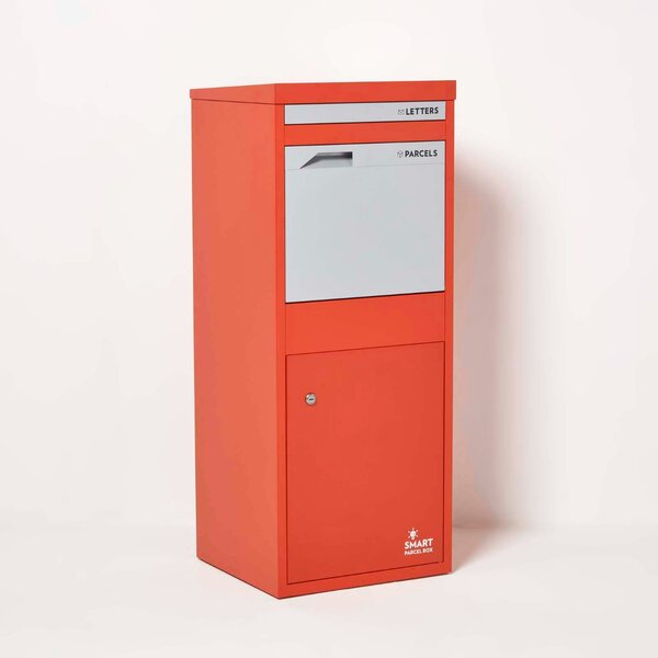 Homescapes Large Front & Rear Access Red Smart Parcel Box