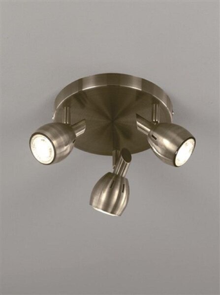 SP9013 Lazio 3 Light Ceiling Light In Bronze With Fully Adjustable Spotlights