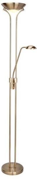 Searchlight 5430AB LED Mother And Child Two Light Floor Light In Antique Brass