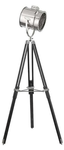 Searchlight 3013 1 Light Stage Light Floor Lamp In Chrome And Black With Chrome Shade -Height: 1500mm