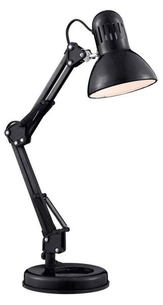 Searchlight 2429BK Hobby 1 Light Table Lamp In Shiny Black