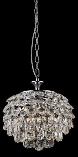 Impex CF311201/03/CH Adaliz Three Light Ceiling Pendant Light In Chrome