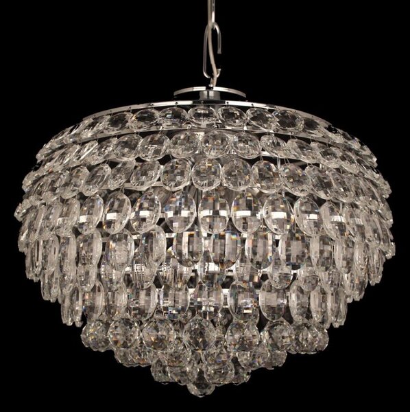 Impex CF311201/06/CH Adaliz Six Light Ceiling Pendant Light In Chrome