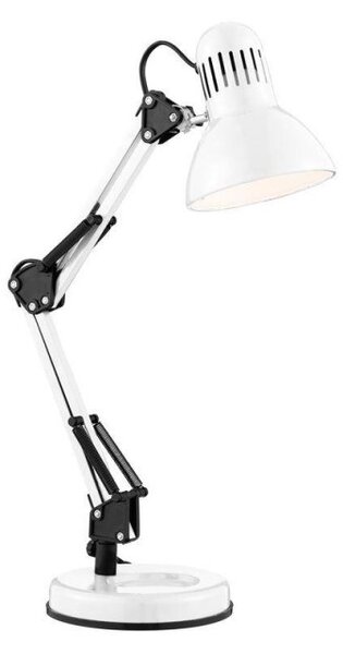 Searchlight 2429WH Hobby 1 Light Table Lamp In Shiny White