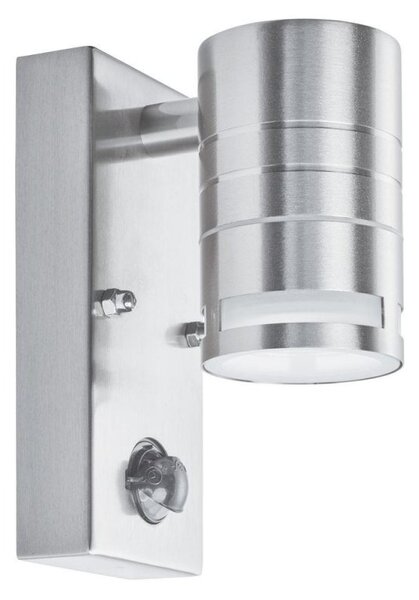 Searchlight 1318-1-LED One Light LED Outdoor Wall Light With Motion Sensor In Stainless Steel