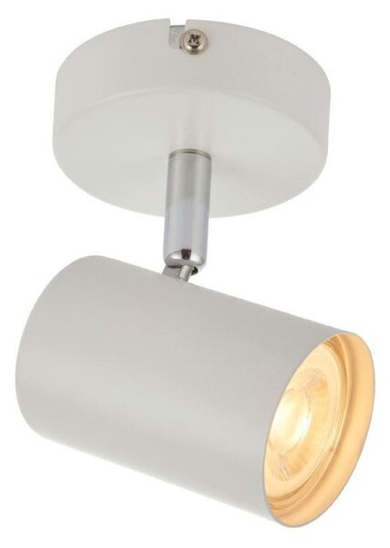 Saxby 73684 Arezzo One Light Plate Ceiling Or Wall Spotlight In White