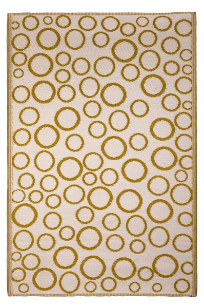 Rings Outdoor Rug Yellow